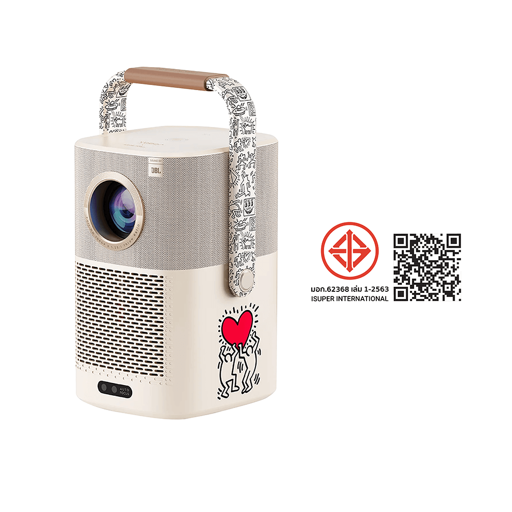 โปรเจคเตอร์ YABER T2 PLUS X KEITH มีแบตเตอรี่ในตัว พร้อม GOOGLE TV DONGLE